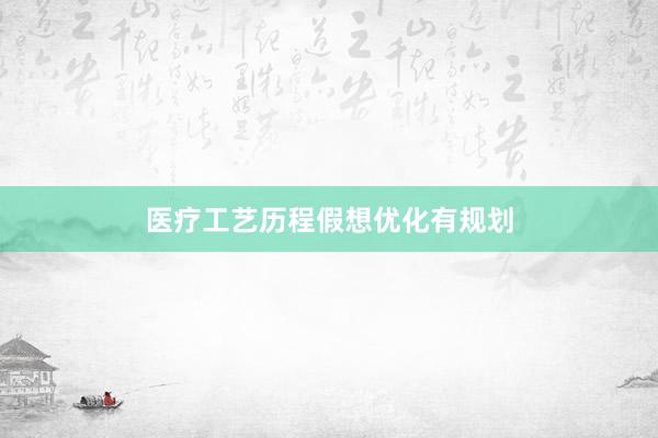 医疗工艺历程假想优化有规划